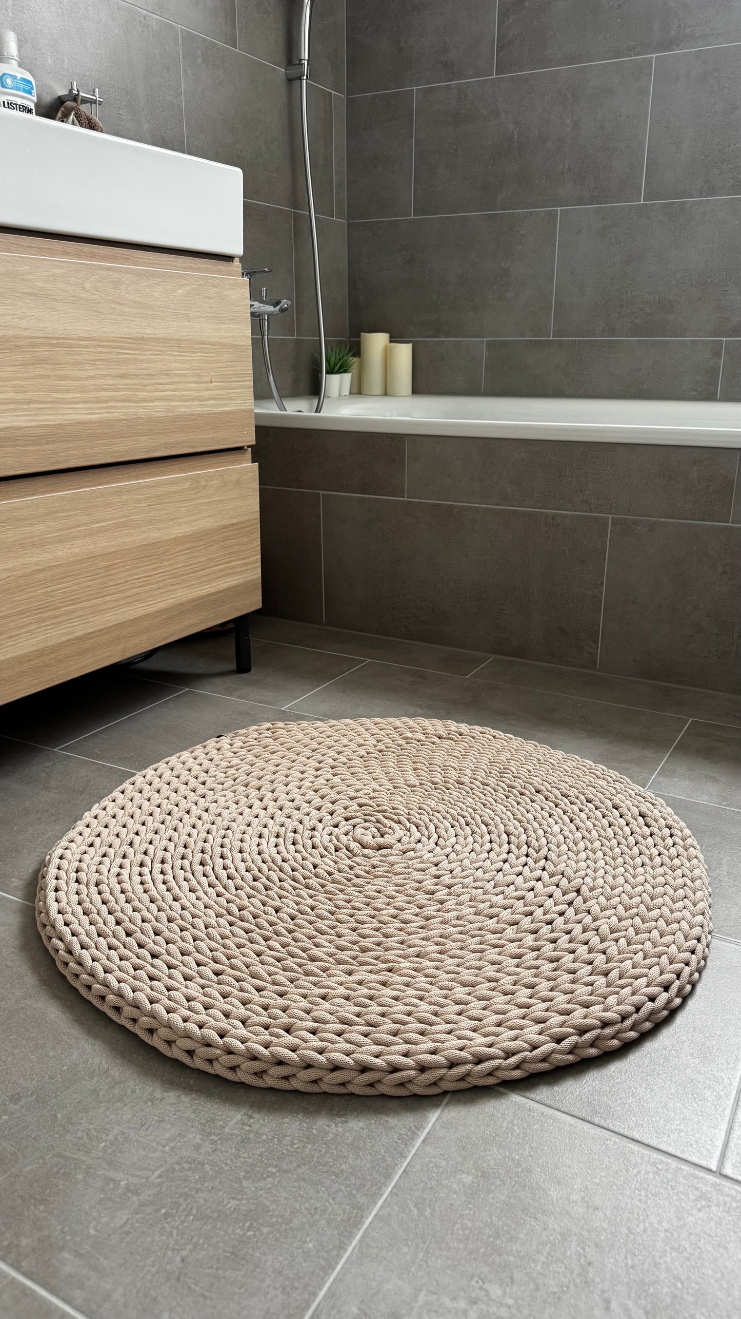 Duschteppich rund