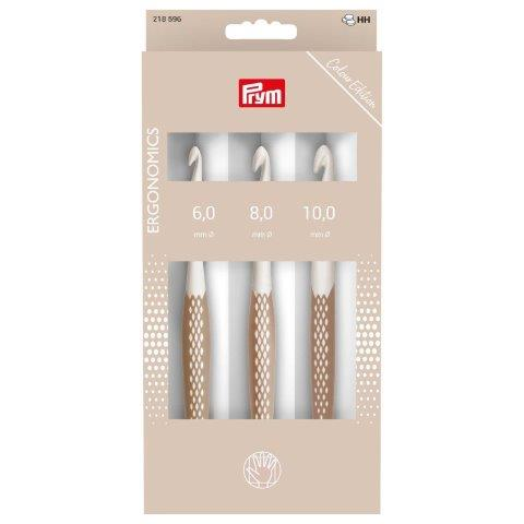 Prym ergonomics Wollhäkelnadel-Set 6, 8, 10mm