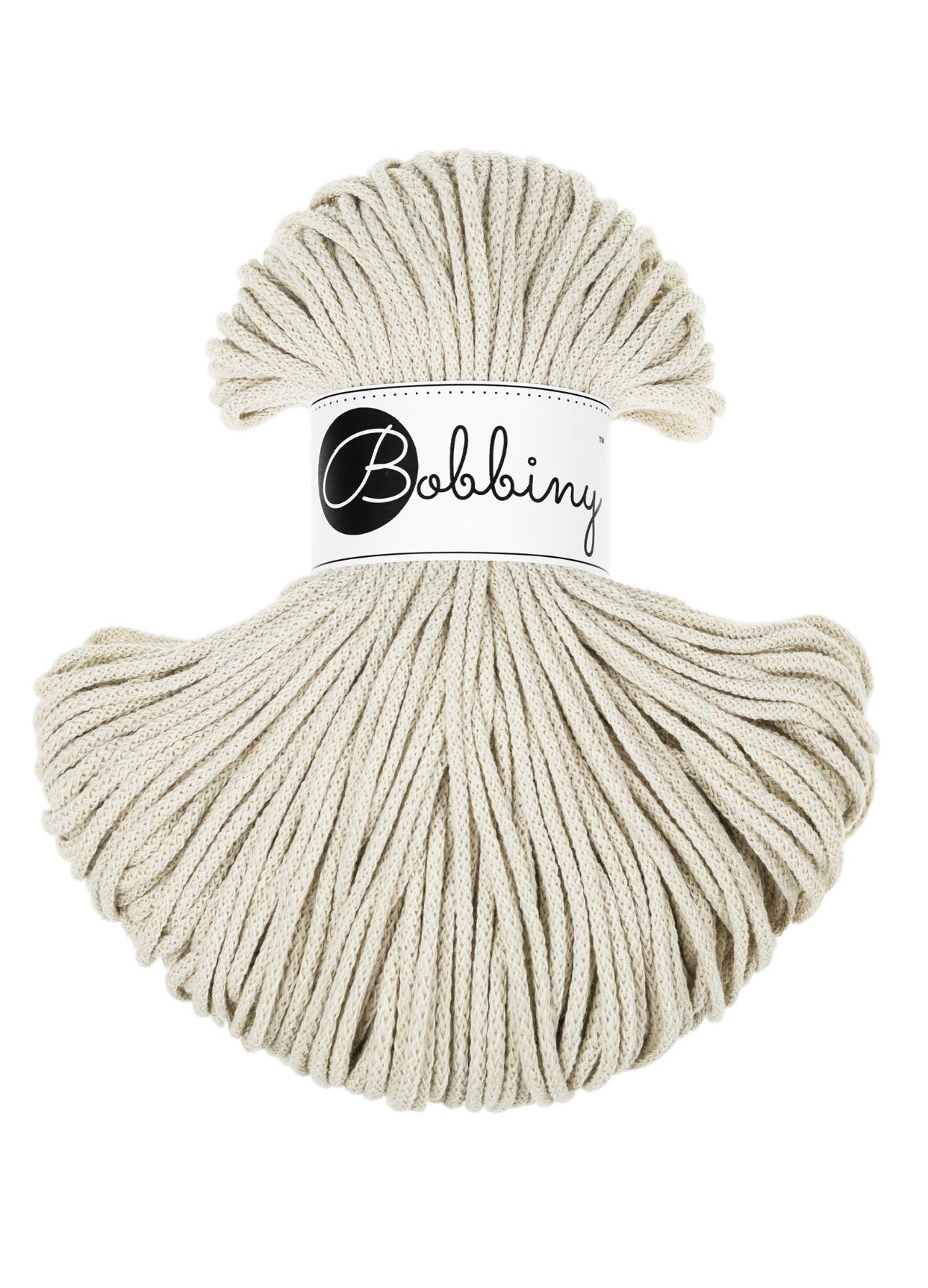 Cashmere Beige | Bobbiny Junior Flechtkordel 3mm