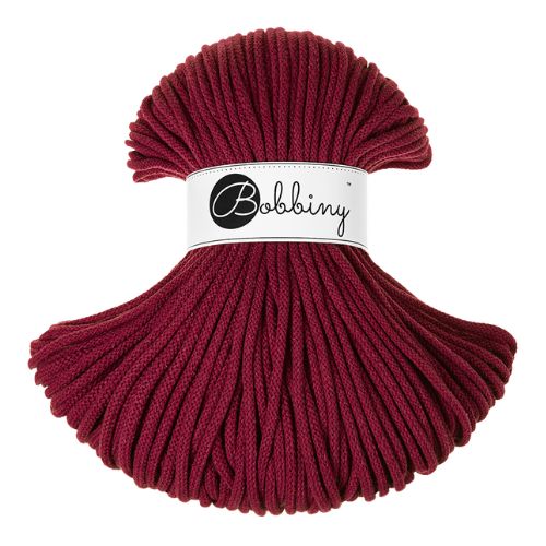 Wine Red | Bobbiny Premium Flechtkordel 5mm