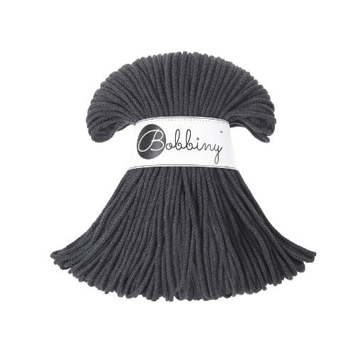 Charcoal | Bobbiny Junior Flechtkordel 3mm