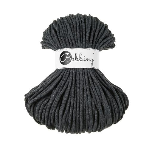 Charcoal | Bobbiny Premium Flechtkordel 5mm