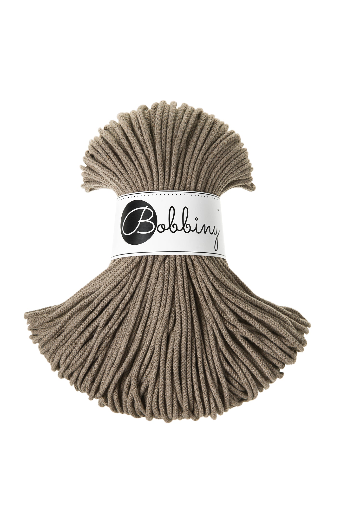 Coffee | Bobbiny Junior Flechtkordel 3mm