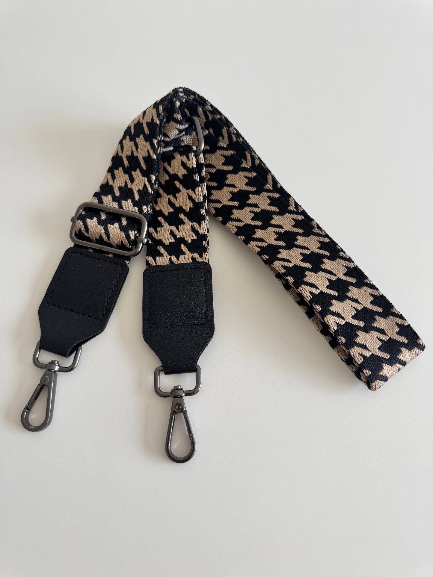 Taschenriemen schwarz/weiss